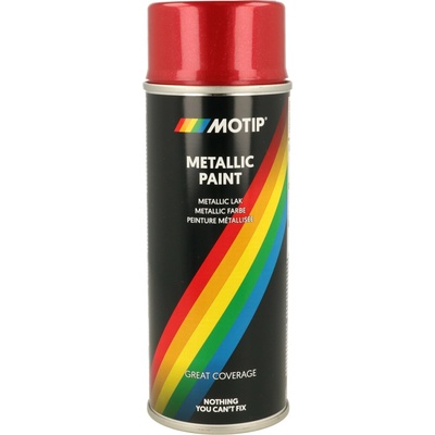 MOTIP Metalická barva 400 ml červená