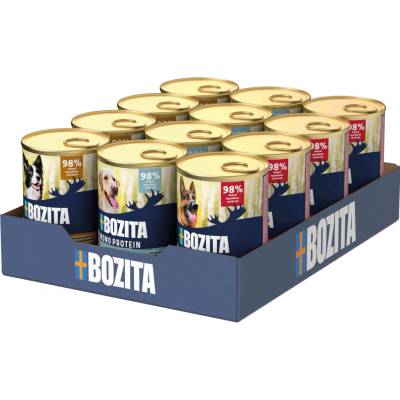 Bozita Dog Pate míchané balení hovězí kachna jehněčí 12 x 400 g