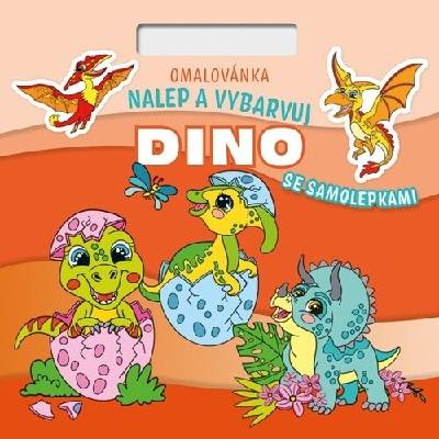 omaľovánka Nalepuj a vybarvuj! Dino