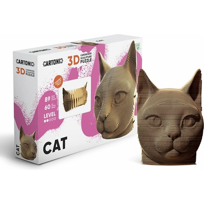 Cartonic 3D PUZZLE Kočka CARTCAT 89 ks