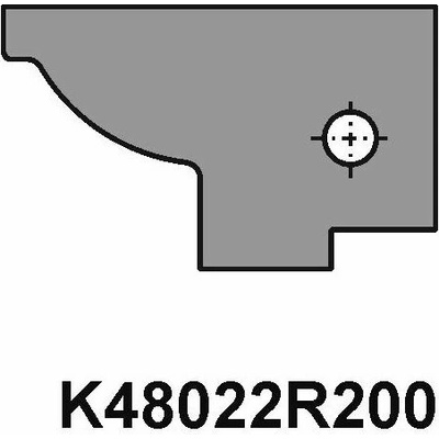 VBD pro sadu fréz na dveře - dlouhý čep K48022R200