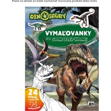 Vymaľovanky so samolepkami Dinosaury