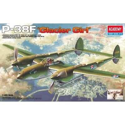 Academy Lockheed P-38F Lightning Glacier Girl 1:48