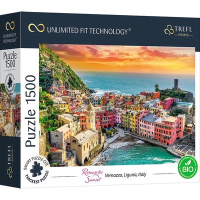 Trefl Prime 1500 UFT Romantický západ slunce: Vernazza Ligurie Itálie