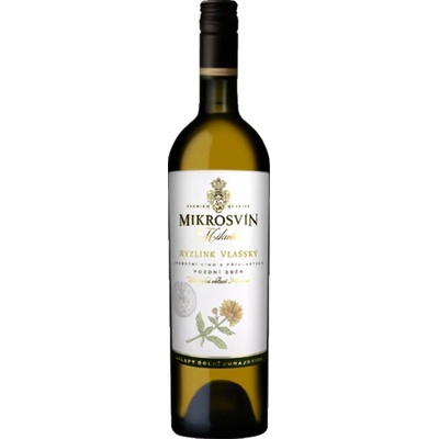 Mikrosvín Mikulov Ryzlink Vlašský Pozdní sběr 2024 0,75 l 12,5% (holá láhev)