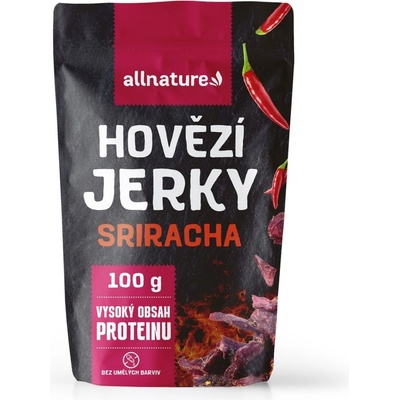 Allnature Beef Sriracha Jerky 100 g – Hledejceny.cz