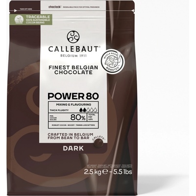 Callebaut 80% hořká 2,5 kg