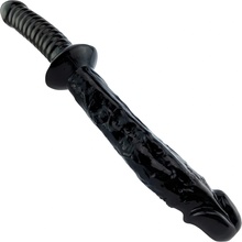 Sensual D15 Oboustranné flexibilní dildo 32 cm černé