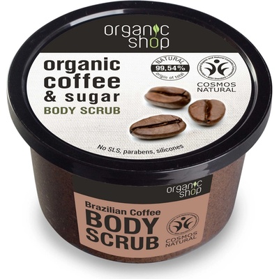 Organic Shop tělový peeling Brazilská káva 250 ml – Hledejceny.cz
