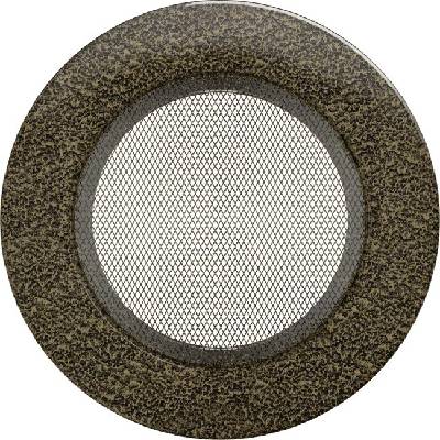Kratki Mriežka okrúhla Ø 125 mm čierno-zlatá