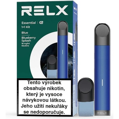 RELX Essential Sarter Kit 350 mAh modrý, borůvka 1 ks
