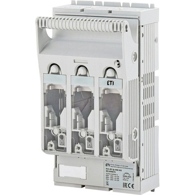 ETI Poistkový odpínač radový KVL-00 3p M8-M8 pre poistky NH00 s montážou na panel