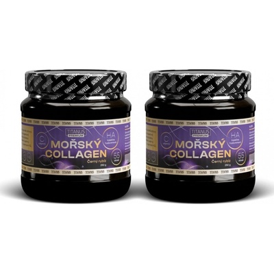 Titanus Mořský Collagen černý rybíz 2 x 250 g