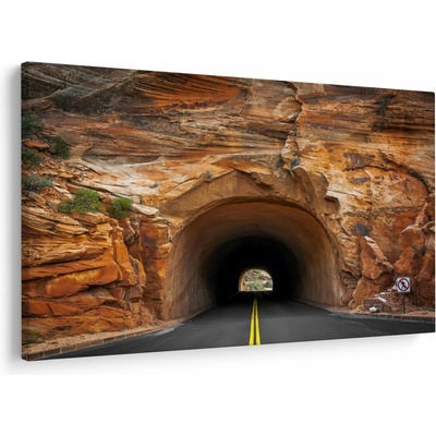 Obraz - tunel v skale, jednodielne 150x100 cm