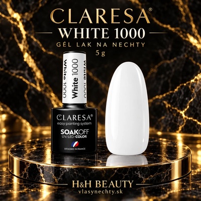 Claresa Gél lak White 1000 5 g