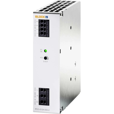 BLOCK PCC-0124-050-2 napájací zdroj, 24 V/DC, 5 A, 120 W, výstupy 1 x