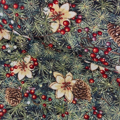 Gobelín Vianoce - Lurex zlatý - Vianočné ihličie