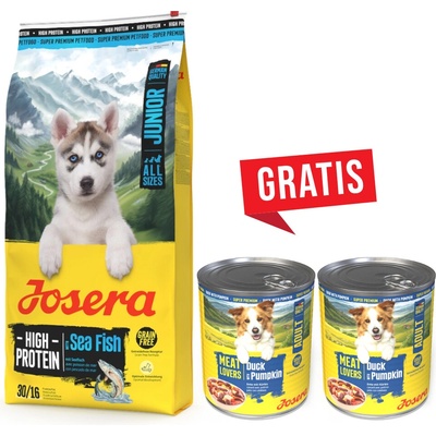 Josera Dog All Sizes High Protein Junior with Sea Fish 12,5 kg