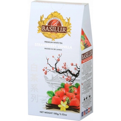 Basilur White Tea Strawberry Vanilla papier 100 g
