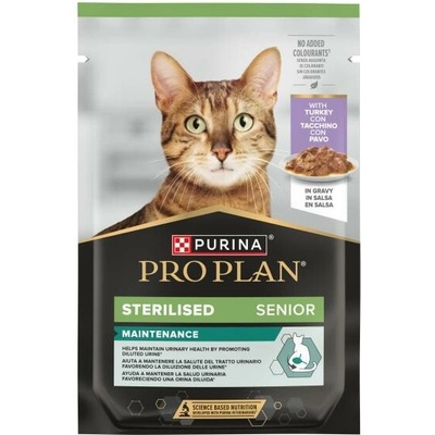 Pro Plan Cat Senior 7+ Sterilised s morkou ve šťávě 85 g