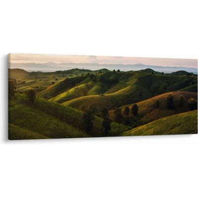 Obraz - Výhľad na thajské kopčeky, jednodielne 120x50 cm