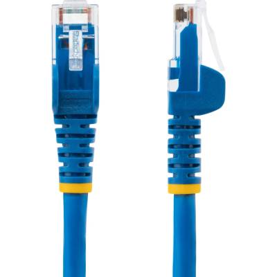 Startech N6LPATCH5MBL LSZH CAT6 Ethernet 10 Gigabit Snagless RJ45 100W PoE Network Patch with Strain Relief CAT 6 10GbE UTP 5m modrý