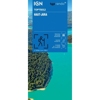 IGN mapa Haut-Jura 1:75 t.