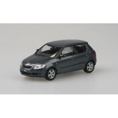 Abrex škoda Fabia 2 tm. šedá 1:43