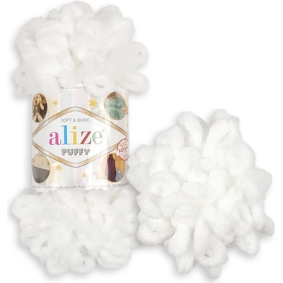 Alize Puffy 55 bílá