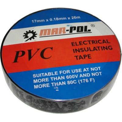 MarPol Páska izolačná 17 mm x 0,18 mm x 26 m čierna M79450