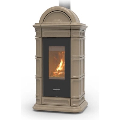Thermorossi LIENZ EVO WOOD Kachlová kamna na dřevo Holubí šeď