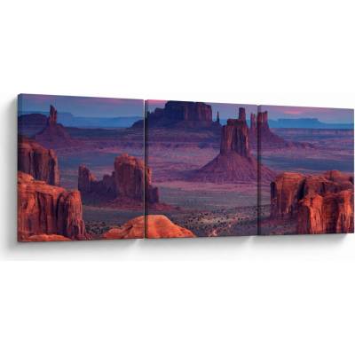 Obraz - Hunts Mesa, trojdielne 120x40 cm