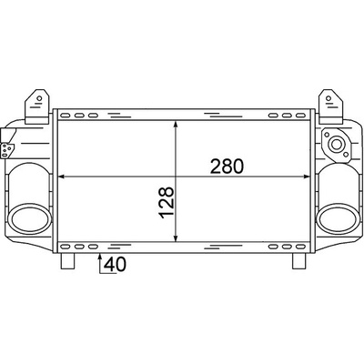 Chladič plniaceho vzduchu MAHLE ORIGINAL CI 72 000S (CI72000S)
