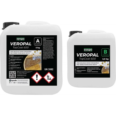 Synpo Povrchová ochrana stolů Veropal TOP COAT 600 čirá 1, 5 kg