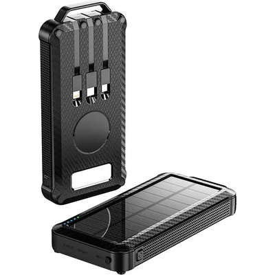 BOT SP4 1 panel 10000mAh s kabely Černá