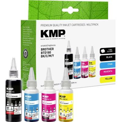 Atrament KMP Brother BTD180CMYK - kompatibilný