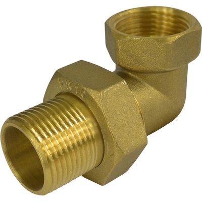 Klum, Šroubení radiátorové rohové, s plochým těsněním 1/2“, CR10