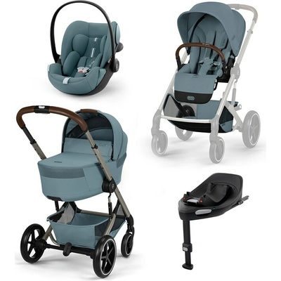 Cybex Balios S Lux Set M incl. Fold Cot Gold Cloud G Stormy Blue 2026
