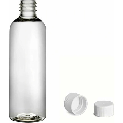 Via Plastová lahvička čirá s bílým uzávěrem 100 ml