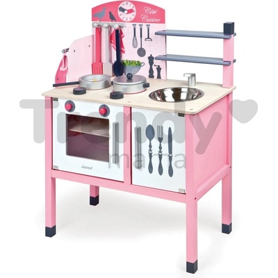 Janod dřevěná kuchyňka Mademoiselle Maxi Cooker 06533 růžová