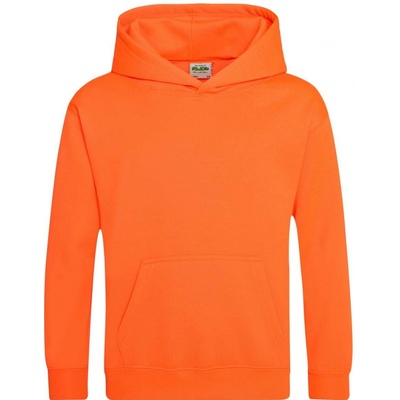 Just Hoods dětská mikina s kapsou Electric elektrická oranžová