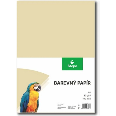 Barevný papír A4 80g krémový 100 listů