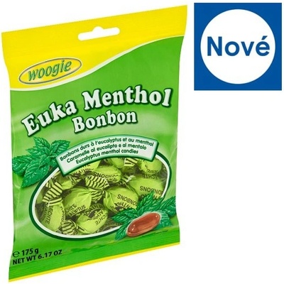 Woogie Tvrdé bonbony s eukalyptovou a mentolovou příchutí 175 g