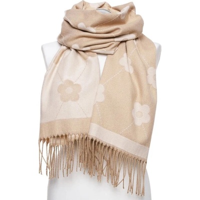 Dámská šála Lurex Blossom béžová