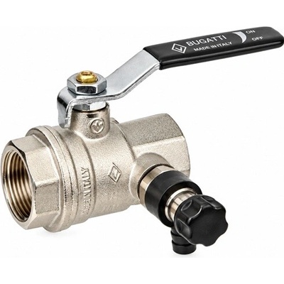 BUGATTI OREGON Kulový kohout 3/4" FF Páka, PN40, -20°C +185°C s vypouštěním 3310023
