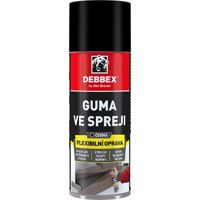 Guma ve spreji Den Braven 400 ml černá