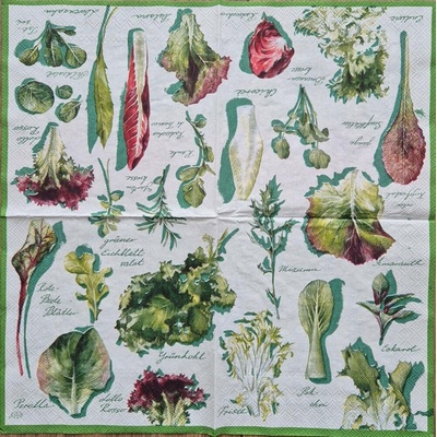 Ihr Ubrousek na decoupage Saláty