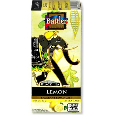 Battler Original Lemon cejlónsky čierny čaj s citrónovou kôrou 25 vrecúšok, 37,5 g