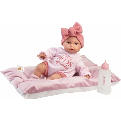 Llorens 63808 New Born realistické bábätko so zvukmi a mäkkým látkovým telom 38 cm