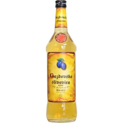 Gazdovská Slivovica Extra 52% 0,7 l (čistá fľaša)